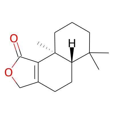 Naphtho(1,2-c)furan-1(3H)-one, 4,5,5a,6,7,8,9,9a-octahydro-6,6,9a-trimethyl-, trans-