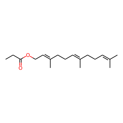 (E,E)-3,7,11-Trimethyl-2,6,10-dodecatrienyl propionate
