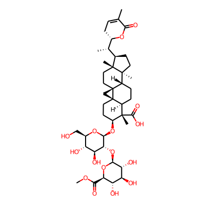 (1S,3R,6S,7S,8R,11S,12S,15R,16R)-6-[(2R,3R,4S,5S,6R)-4,5-dihydroxy-6-(hydroxymethyl)-3-[(2R,3R,4S,5S,6S)-3,4,5-trihydroxy-6-methoxycarbonyloxan-2-yl]oxyoxan-2-yl]oxy-7,12,16-trimethyl-15-[(1S)-1-[(2S)-5-methyl-6-oxo-2,3-dihydropyran-2-yl]ethyl]pentacyclo[9.7.0.01,3.03,8.012,16]octadecane-7-carboxylic acid
