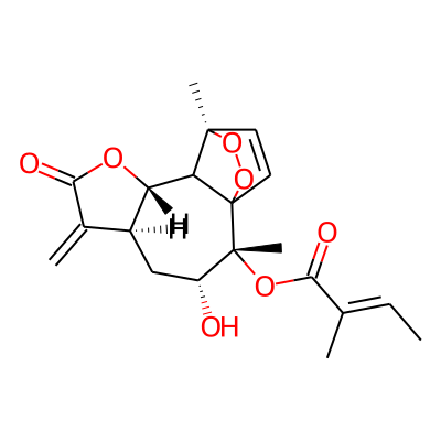 [(2R,3R,5S,9S,11R)-3-hydroxy-2,11-dimethyl-6-methylidene-7-oxo-8,12,13-trioxatetracyclo[9.2.2.01,10.05,9]pentadec-14-en-2-yl] (E)-2-methylbut-2-enoate