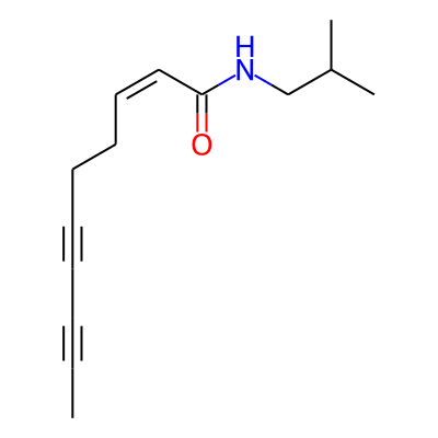(z)-Dec-2-en-6,8-diynoic acid isobutylamide