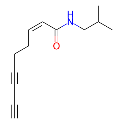 (z)-Non-2-en-6,8-diynoic acid isobutylamide