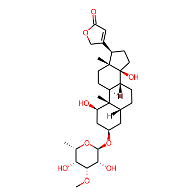 3beta-(6-deoxy-3-O-methyl-alpha-L-talopyranosyloxy)-1beta,14-dihydroxy-5beta-card-20(22)-enolide