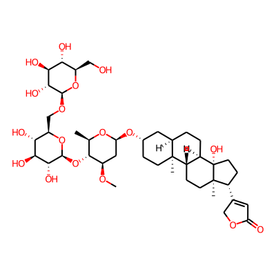 3-[(3S,5R,8R,9S,10S,13R,14S,17R)-14-hydroxy-3-[(2R,4R,5R,6R)-4-methoxy-6-methyl-5-[(2S,3R,4S,5S,6R)-3,4,5-trihydroxy-6-[[(2R,3R,4S,5S,6R)-3,4,5-trihydroxy-6-(hydroxymethyl)oxan-2-yl]oxymethyl]oxan-2-yl]oxyoxan-2-yl]oxy-10,13-dimethyl-1,2,3,4,5,6,7,8,9,11,12,15,16,17-tetradecahydrocyclopenta[a]phenanthren-17-yl]-2H-furan-5-one
