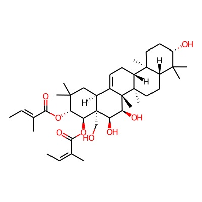 [(3R,4R,4aR,5S,6R,6aR,6aS,6bR,8aR,10S,12aR,14bS)-5,6,10-trihydroxy-4a-(hydroxymethyl)-2,2,6a,6b,9,9,12a-heptamethyl-4-[(Z)-2-methylbut-2-enoyl]oxy-1,3,4,5,6,6a,7,8,8a,10,11,12,13,14b-tetradecahydropicen-3-yl] (E)-2-methylbut-2-enoate