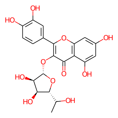Quercetin-3-alpha-l-rhamnofuranoside
