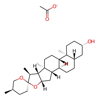 (1R,2S,4S,5'R,6R,7S,8R,9S,12S,13S,16S,18S)-5',7,9,13-tetramethylspiro[5-oxapentacyclo[10.8.0.02,9.04,8.013,18]icosane-6,2'-oxane]-16-ol;acetate