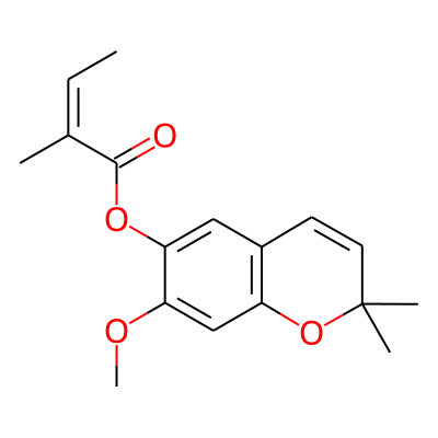 6-Angeloyloxy-7-methoxy-2,2-dimethylchromene