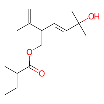 (E)-5-Hydroxy-2-isopropenyl-5-methylhex-3-enyl 2-methylbutyrate