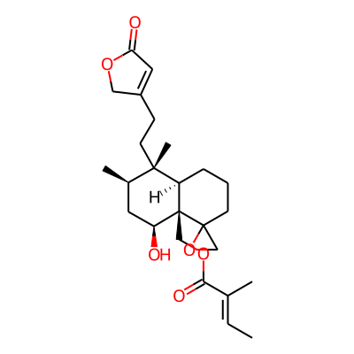 [(4aR,5S,7R,8S,8aR)-5-hydroxy-7,8-dimethyl-8-[2-(5-oxo-2H-furan-3-yl)ethyl]spiro[2,3,5,6,7,8a-hexahydro-1H-naphthalene-4,2'-oxirane]-4a-yl]methyl (E)-2-methylbut-2-enoate