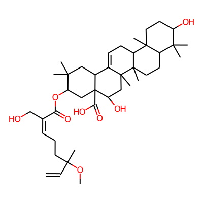5,10-dihydroxy-3-[(2Z)-2-(hydroxymethyl)-6-methoxy-6-methylocta-2,7-dienoyl]oxy-2,2,6a,6b,9,9,12a-heptamethyl-1,3,4,5,6,6a,7,8,8a,10,11,12,13,14b-tetradecahydropicene-4a-carboxylic acid
