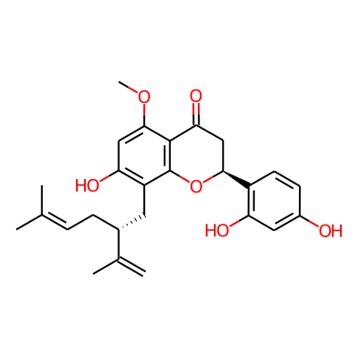 7,2',4'-Trihydroxy-8-lavandulyl-5-methoxyflavanone