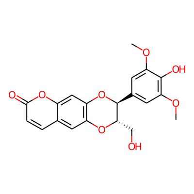 (2S,3S)-3-(4-Hydroxy-3,5-dimethoxyphenyl)-2-(hydroxymethyl)-2,3-dihydropyrano[3,2-g][1,4]benzodioxin-7-one