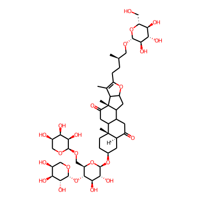 (9S,13R,16S,18S)-16-[(2R,3R,4R,5S,6R)-3,4-dihydroxy-5-[(2R,3R,4S,5S)-3,4,5-trihydroxyoxan-2-yl]oxy-6-[[(2R,3R,4R,5R)-3,4,5-trihydroxyoxan-2-yl]oxymethyl]oxan-2-yl]oxy-7,9,13-trimethyl-6-[(3R)-3-methyl-4-[(2R,3R,4S,5S,6R)-3,4,5-trihydroxy-6-(hydroxymethyl)oxan-2-yl]oxybutyl]-5-oxapentacyclo[10.8.0.02,9.04,8.013,18]icos-6-ene-10,19-dione