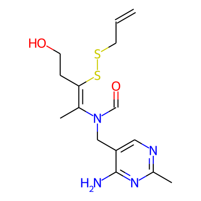 N-[(4-amino-2-methylpyrimidin-5-yl)methyl]-N-[(Z)-5-hydroxy-3-(prop-2-enyldisulfanyl)pent-2-en-2-yl]formamide