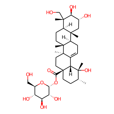 [(2R,3R,4S,5S,6R)-3,4,5-trihydroxy-6-(hydroxymethyl)oxan-2-yl] (1R,2R,4aS,6aR,6aS,6bR,8aR,9R,10R,11R,12aR,14bS)-1,10,11-trihydroxy-9-(hydroxymethyl)-1,2,6a,6b,9,12a-hexamethyl-2,3,4,5,6,6a,7,8,8a,10,11,12,13,14b-tetradecahydropicene-4a-carboxylate