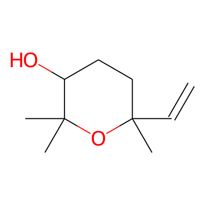 2H-Pyran-3-ol, 6-ethenyltetrahydro-2,2,6-trimethyl-