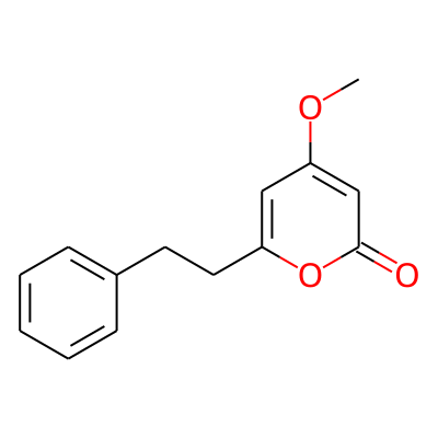 2H-Pyran-2-one, 4-methoxy-6-(2-phenylethyl)-
