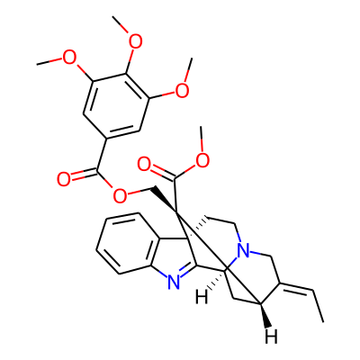 methyl (1S,10S,12S,13E,18R)-13-ethylidene-18-[(3,4,5-trimethoxybenzoyl)oxymethyl]-8,15-diazapentacyclo[10.5.1.01,9.02,7.010,15]octadeca-2,4,6,8-tetraene-18-carboxylate