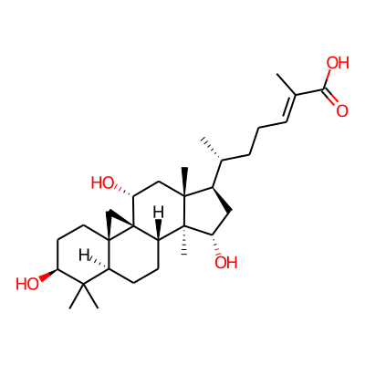 (E,6R)-2-methyl-6-[(1R,3R,6S,8R,11S,12S,13S,15R,16R,18R)-6,13,18-trihydroxy-7,7,12,16-tetramethyl-15-pentacyclo[9.7.0.01,3.03,8.012,16]octadecanyl]hept-2-enoic acid