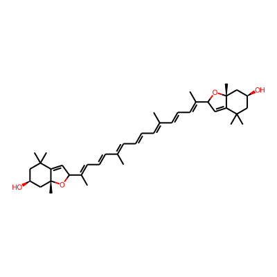 (6S,7aR)-2-[(2E,4E,6E,8E,10E,12E,14E)-15-[(6S,7aR)-6-hydroxy-4,4,7a-trimethyl-2,5,6,7-tetrahydro-1-benzofuran-2-yl]-6,11-dimethylhexadeca-2,4,6,8,10,12,14-heptaen-2-yl]-4,4,7a-trimethyl-2,5,6,7-tetrahydro-1-benzofuran-6-ol