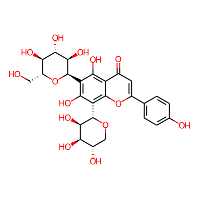 5,7-dihydroxy-2-(4-hydroxyphenyl)-6-[(2R,3R,4R,5S,6R)-3,4,5-trihydroxy-6-(hydroxymethyl)oxan-2-yl]-8-[(2S,3R,4S,5S)-3,4,5-trihydroxyoxan-2-yl]chromen-4-one