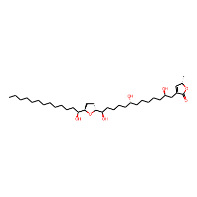 (2S)-2-methyl-4-[(2R,8R,13R)-2,8,13-trihydroxy-13-[(2R,5R)-5-[(1S)-1-hydroxytridecyl]oxolan-2-yl]tridecyl]-2H-furan-5-one