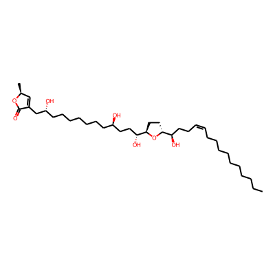 (2S)-2-methyl-4-[(2R,10R,13R)-2,10,13-trihydroxy-13-[(2R,5R)-5-[(Z,1R)-1-hydroxypentadec-4-enyl]oxolan-2-yl]tridecyl]-2H-furan-5-one