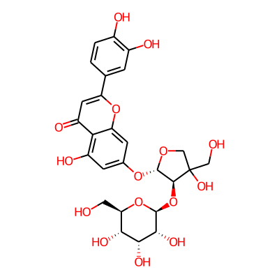 2-(3,4-dihydroxyphenyl)-5-hydroxy-7-[(2S,3R)-4-hydroxy-4-(hydroxymethyl)-3-[(2S,3R,4R,5S,6R)-3,4,5-trihydroxy-6-(hydroxymethyl)oxan-2-yl]oxyoxolan-2-yl]oxychromen-4-one