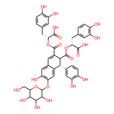 Caffeic acid tetramer glucoside