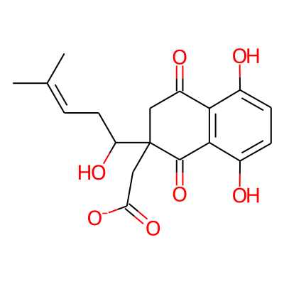 5,8-Dihydroxy-2-(1-hydroxy-4-methyl-3-pentenyl)-1,4-naphthoquinone 2-acetate