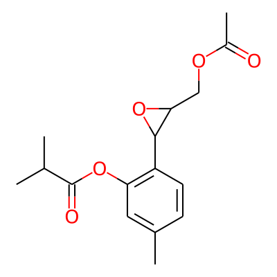 10-Acetoxy-8,9-epoxythymol isobutyrate