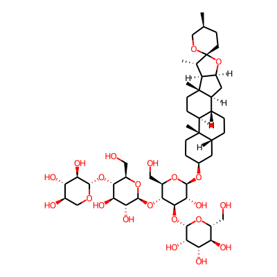 sarsasapogenin 3-O-{beta-D-glucopyranosyl-(1->3)-[beta-D-xylopyranosyl-(1->4)-beta-D-glucopyranosyl-(1->4)]-beta-D-glucopyranoside}
