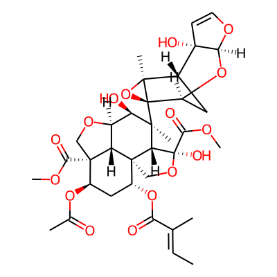 dimethyl (2aR,3S,4S,4aR,5S,7aS,8R,10R,10aS,10bR)-10-acetoxy-3,5-dihydroxy-4-[(1aR,2S,3aS,6aS,7S,7aS)-6a-hydroxy-7a-methyl-3a,6a,7,7a-tetrahydro-2,7-methanofuro[2,3-b]oxireno[e]oxepin-1a(2H)-yl]-4-methyl-8-{[(2E)-2-methylbut-2-enoyl]oxy}octahydro-1H-naphtho[1,8a-c:4,5-b'c']difuran-5,10a(8H)-dicarboxylate