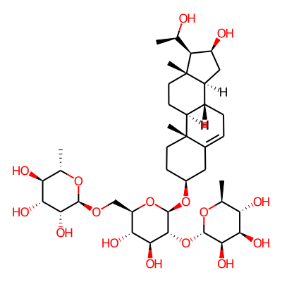 (2R,3R,4R,5R,6S)-2-[[(2R,3S,4S,5R,6R)-3,4-dihydroxy-6-[[(3S,8S,9S,10R,13S,14S,16S,17S)-16-hydroxy-17-[(1R)-1-hydroxyethyl]-10,13-dimethyl-2,3,4,7,8,9,11,12,14,15,16,17-dodecahydro-1H-cyclopenta[a]phenanthren-3-yl]oxy]-5-[(2S,3R,4R,5R,6S)-3,4,5-trihydroxy-6-methyloxan-2-yl]oxyoxan-2-yl]methoxy]-6-methyloxane-3,4,5-triol