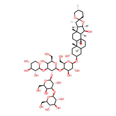(2S,3R,4S,5S,6R)-2-[(2S,3R,4S,5S,6R)-2-[(2S,3R,4S,6R)-2-[(2R,3R,4R,5R,6R)-6-[(1R,2S,3S,4R,5'R,6R,7S,8R,9S,12S,13S,15R,16R,18S)-3,15-dihydroxy-5',7,9,13-tetramethylspiro[5-oxapentacyclo[10.8.0.02,9.04,8.013,18]icosane-6,2'-oxane]-16-yl]oxy-4,5-dihydroxy-2-(hydroxymethyl)oxan-3-yl]oxy-5-hydroxy-6-(hydroxymethyl)-4-[(2S,3R,4S,5R)-3,4,5-trihydroxyoxan-2-yl]oxyoxan-3-yl]oxy-3,5-dihydroxy-6-(hydroxymethyl)oxan-4-yl]oxy-6-(hydroxymethyl)oxane-3,4,5-triol