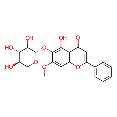 5,6-Dihydroxy-7-methoxyflavone 6-O-beta-D-xylopyranoside