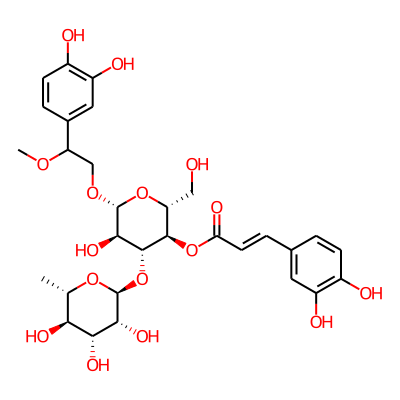 [(2R,3R,4R,5R,6R)-6-[2-(3,4-dihydroxyphenyl)-2-methoxyethoxy]-5-hydroxy-2-(hydroxymethyl)-4-[(2S,3R,4R,5R,6S)-3,4,5-trihydroxy-6-methyloxan-2-yl]oxyoxan-3-yl] (E)-3-(3,4-dihydroxyphenyl)prop-2-enoate