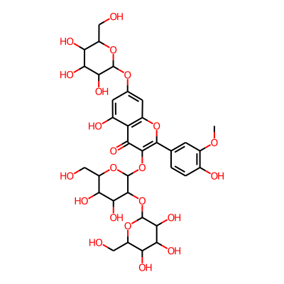 3-[4,5-Dihydroxy-6-(hydroxymethyl)-3-[3,4,5-trihydroxy-6-(hydroxymethyl)oxan-2-yl]oxyoxan-2-yl]oxy-5-hydroxy-2-(4-hydroxy-3-methoxyphenyl)-7-[3,4,5-trihydroxy-6-(hydroxymethyl)oxan-2-yl]oxychromen-4-one