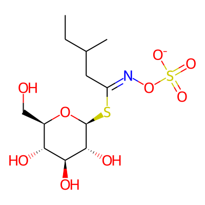 1-S-[(1Z)-3-methyl-N-(sulfonatooxy)pentanimidoyl]-1-thio-beta-D-glucopyranose