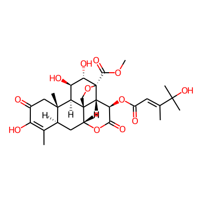 methyl (1R,2S,3R,6R,8R,13S,14R,15R,16S,17R)-10,15,16-trihydroxy-3-[(E)-4-hydroxy-3,4-dimethylpent-2-enoyl]oxy-9,13-dimethyl-4,11-dioxo-5,18-dioxapentacyclo[12.5.0.01,6.02,17.08,13]nonadec-9-ene-17-carboxylate