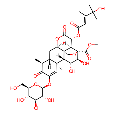 methyl (1R,2S,3R,6R,8S,9S,13S,14R,15R,16S,17S)-15,16-dihydroxy-3-[(E)-4-hydroxy-3,4-dimethylpent-2-enoyl]oxy-9,13-dimethyl-4,10-dioxo-11-[(2S,3R,4S,5S,6R)-3,4,5-trihydroxy-6-(hydroxymethyl)oxan-2-yl]oxy-5,18-dioxapentacyclo[12.5.0.01,6.02,17.08,13]nonadec-11-ene-17-carboxylate