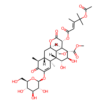 methyl (1R,2S,3R,6R,8S,9S,13S,14R,15R,16S,17S)-3-[(E)-4-acetyloxy-3,4-dimethylpent-2-enoyl]oxy-15,16-dihydroxy-9,13-dimethyl-4,10-dioxo-11-[(2S,3R,4S,5S,6R)-3,4,5-trihydroxy-6-(hydroxymethyl)oxan-2-yl]oxy-5,18-dioxapentacyclo[12.5.0.01,6.02,17.08,13]nonadec-11-ene-17-carboxylate