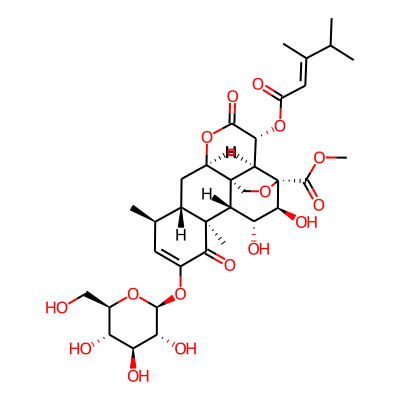 methyl (1R,2S,3R,6R,8S,9S,13S,14S,15R,16S,17S)-3-[(E)-3,4-dimethylpent-2-enoyl]oxy-15,16-dihydroxy-9,13-dimethyl-4,12-dioxo-11-[(2S,3R,4S,5S,6R)-3,4,5-trihydroxy-6-(hydroxymethyl)oxan-2-yl]oxy-5,18-dioxapentacyclo[12.5.0.01,6.02,17.08,13]nonadec-10-ene-17-carboxylate
