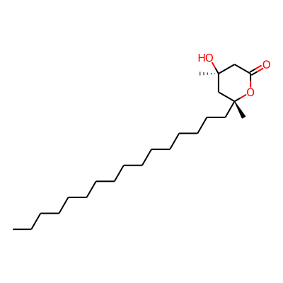(4R,6R)-6-hexadecyl-4-hydroxy-4,6-dimethyl-tetrahydropyran-2-one