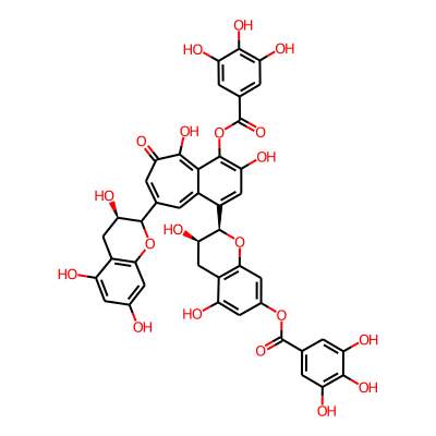 Benzoic acid, 3,4,5-trimethoxy-, diester with 1,8-bis(3,4-dihydro-3,5,7-trihydroxy-2H-1-benzopyran-2-yl)-3,4,6-trihydroxy-5H-benzocyclohepten-5-one