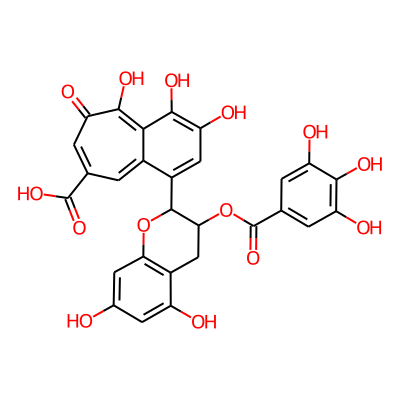 1-[5,7-dihydroxy-3-(3,4,5-trihydroxybenzoyl)oxy-3,4-dihydro-2H-chromen-2-yl]-3,4,5-trihydroxy-6-oxobenzo[7]annulene-8-carboxylic acid