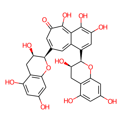 5H-Benzocyclohepten-5-one, 1,8-bis((2R,3R)-3,5,7-trihydroxy-2H-1-benzopyran-2-yl)-3,4,6-trihydroxy-