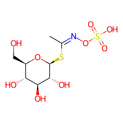 1-S-[(1Z)-N-(sulfooxy)ethanimidoyl]-1-thio-beta-D-glucopyranose