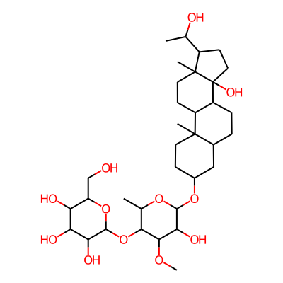 14,20-Dihydroxypregnan-3-yl 6-deoxy-4-o-hexopyranosyl-3-o-methylhexopyranoside